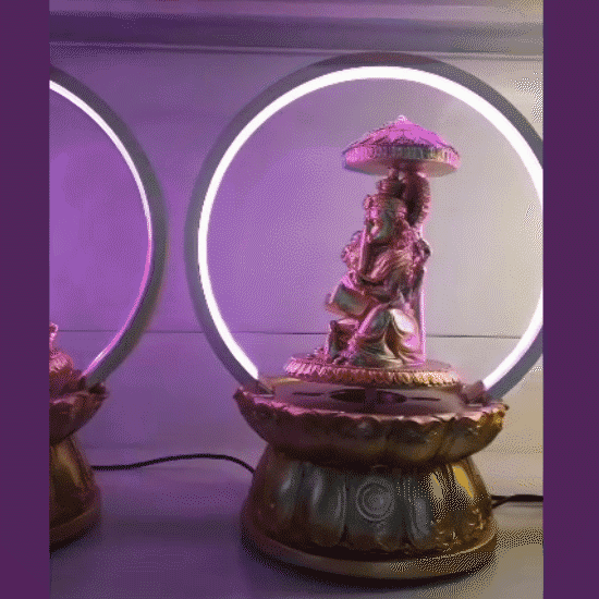 Picture of Illuminated Rotating Lord Ganesh
