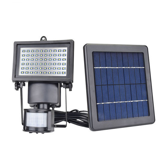 Picture of Solar Spotlight 60 Leds - SL-60 + PIR Sensor (Warm White)