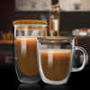 Picture of Double Wall Glass Mug with Bamboo Cover - 200 ML