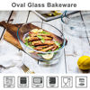 Picture of Ikoo Oval Glass Bakeware Set 2.4L +3.2L (2pcs)