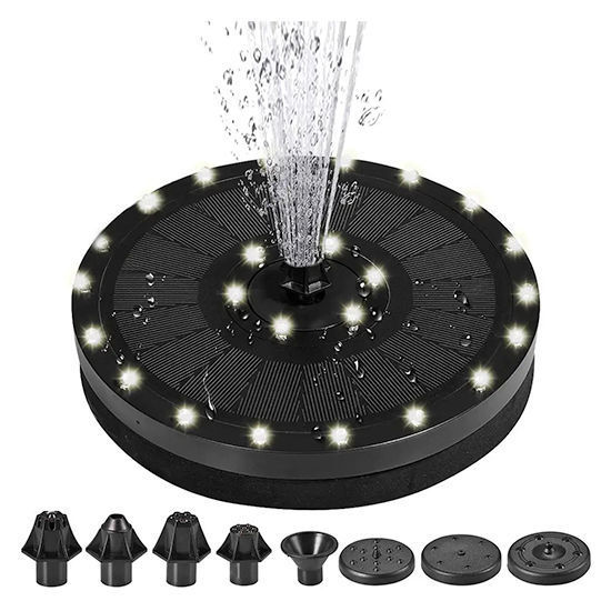 Picture of Solar Fountain With White Light (20 cm)
