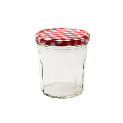 Picture of Glass Round Jar with Cover 200ml (7cm)