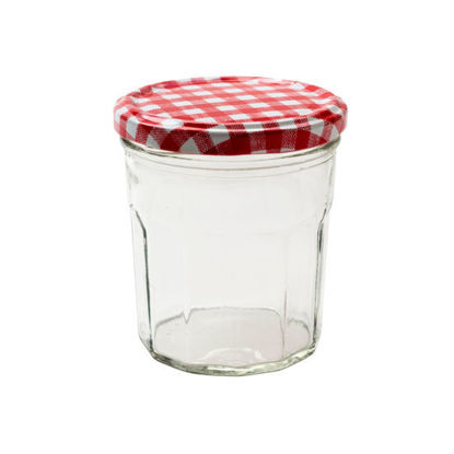 Picture of Glass Round Jar with Cover 300ml  (8.5cm)