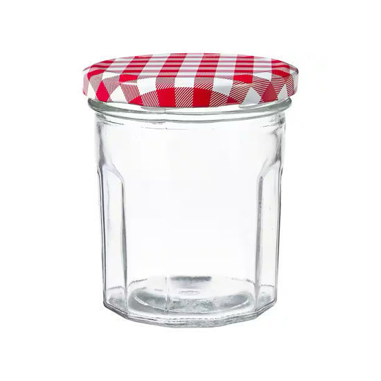 Picture of Glass Jar with Cover - 500ml (Diameter - 9cm)