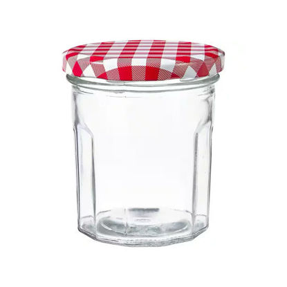 Picture of Glass Round Jar with Cover 500ml (9cm)
