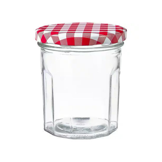 Picture of Glass Round Jar with Cover 500ml (9cm)