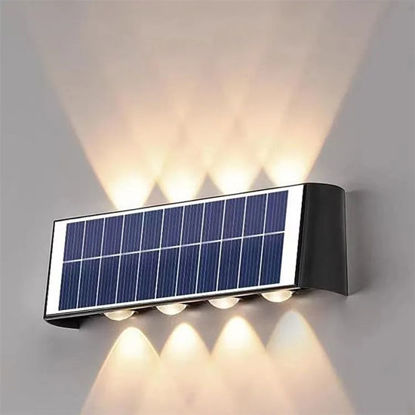 Picture of Solar Up Down Wall Light 8 Leds (Warm White)