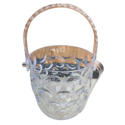 Picture of Ice Bucket W/Handle & Tongs (Plastic)