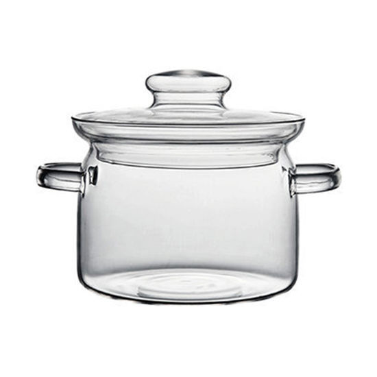 Picture of Glass Cooking Pot with Lid (2500ml)