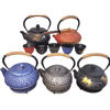 Picture of Teapot, Stand, Handle & 4 Cups - Blue Design