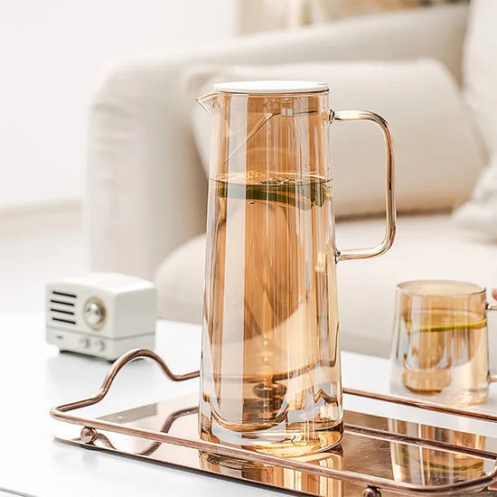 Picture of Glass Brown Jug W/Filter