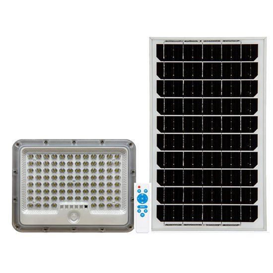 Picture of Solar Floodlight W/Remote Control High Lumens & Loop Lenses - 100W (White)