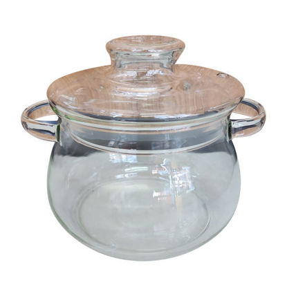 Picture of Glass Cooking Pot  With Lid - 3,000ml