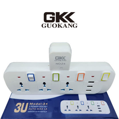 Picture of GUOKANG - Power Socket (3 Plug + 3 USB)