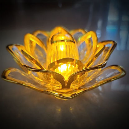 Picture of Gold  Lotus Led Light