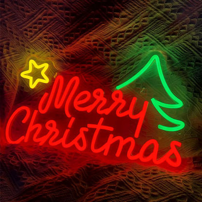 Picture of Merry X-Mas neon sign