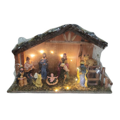 Picture of Nativity Set with Light (40x26cm)