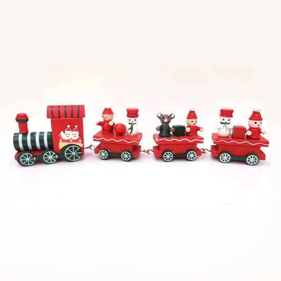 Picture of Xmas Train Deco 4pcs