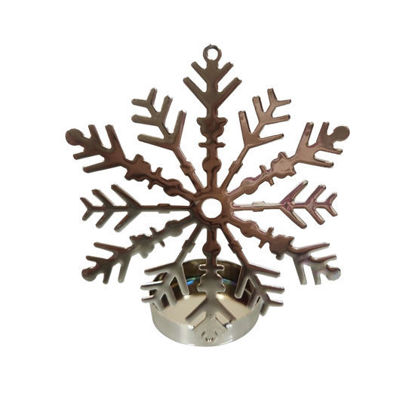 Picture of Snowflake Gold Candle Holder (10cm)