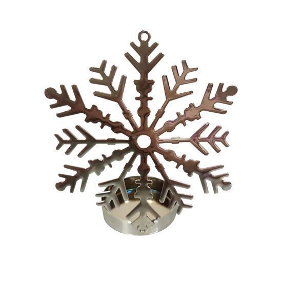 Picture of Snowflake Gold Candle Holder (10cm)