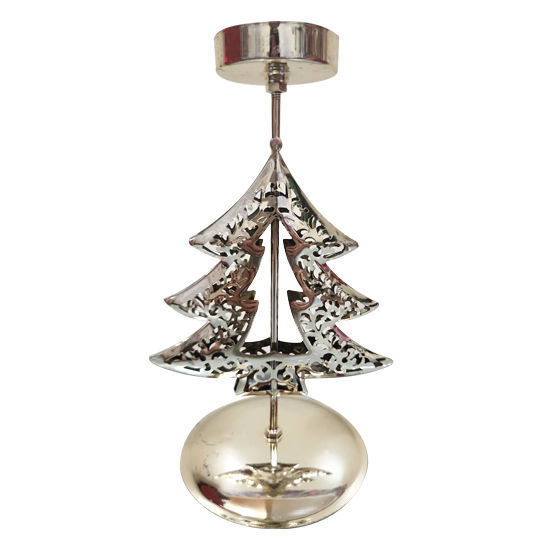 Picture of Xmas Tree Gold Candle Holder (17cm)