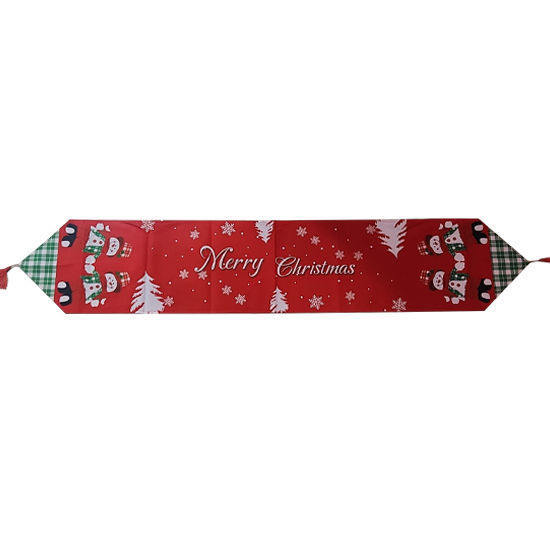 Picture of Merry Xmas Snowman Runner (1m80x35cm)