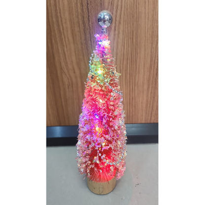 Picture of Red Xmas Tree W/Wire Light (27cm)