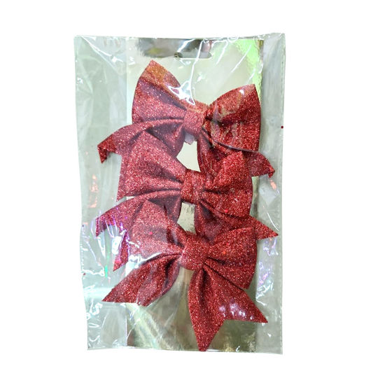 Picture of Xmas Glitter Bow (3pcs)