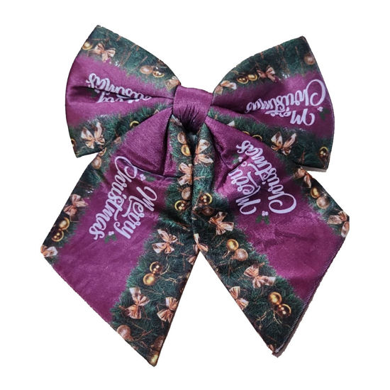 Picture of Merry Xmas Purple Bow