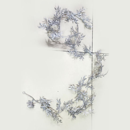 Picture of Xmas Silver Leaf Garland - 1m80