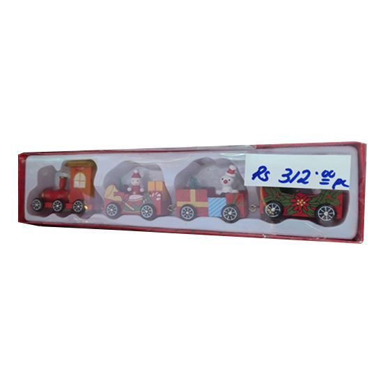 Picture of Train Deco Wooden 4pcs