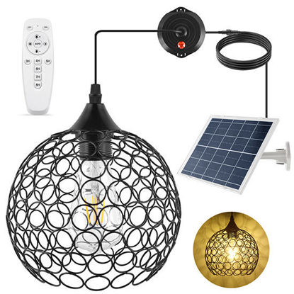 Picture of Solar Vintage Hanging Round Lamp With R/Control