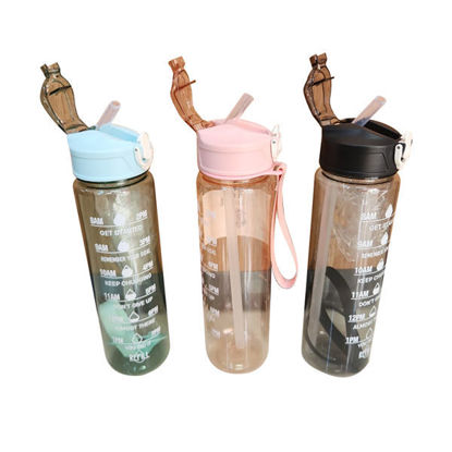 Picture of Water Bottle With Straw  - 800ml