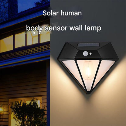 Picture of Solar Diamond Shape Wall Lamp HN-C009D (Warm White)