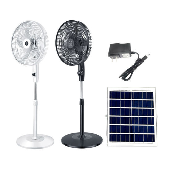 Picture of Solar Stand Fan 25W Bluetooth, USB, Speaker W/R.Control & Ac Charger