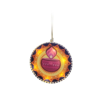 Picture of Hanging Round Diya Light (Battery Operated)