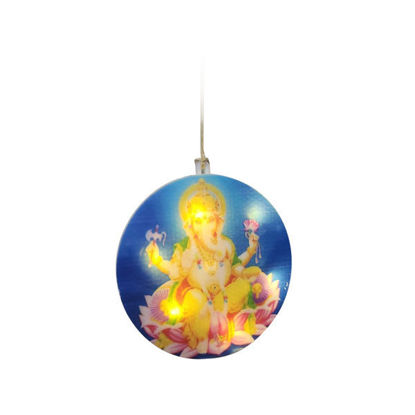 Picture of Hanging Round Ganesh Light (Battery Operated)