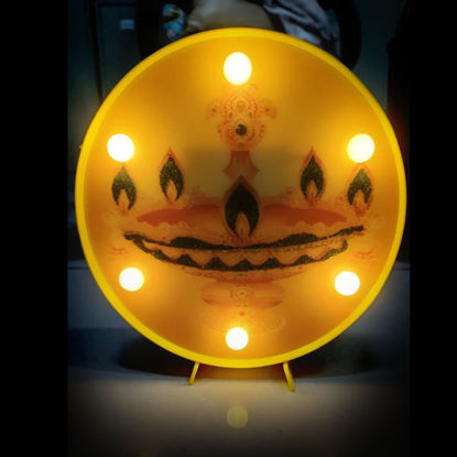 Picture of Led Round Picture Frame (2pcs AA battery)