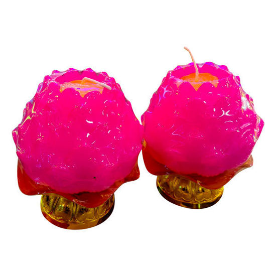 Picture of Candle Lotus Flower  - 2pcs