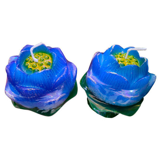 Picture of Candle Lotus Flower - 2pcs