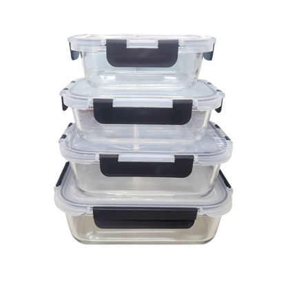 Picture of Glass Bowl Set x4pcs (370/640/1040/1520ml)