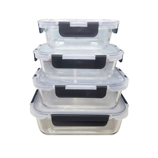 Picture of Glass Bowl Set x4pcs (370/640/1040/1520ml)