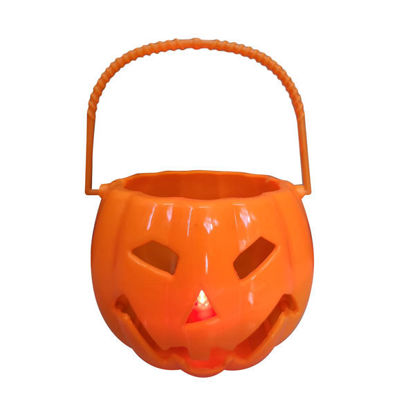 Picture of Halloween Pumpkin Basket With Light & Sound