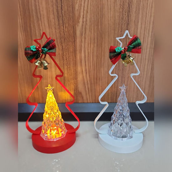 Picture of Xmas Tree Cone with Light and Frame