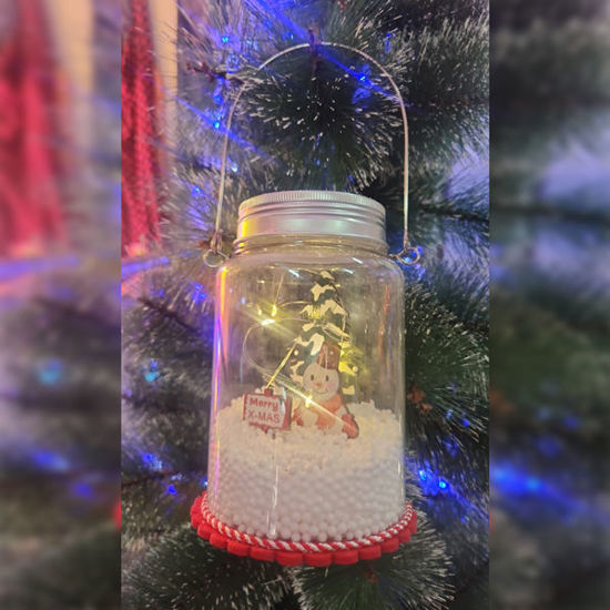 Picture of Xmas Mason Jar with Light