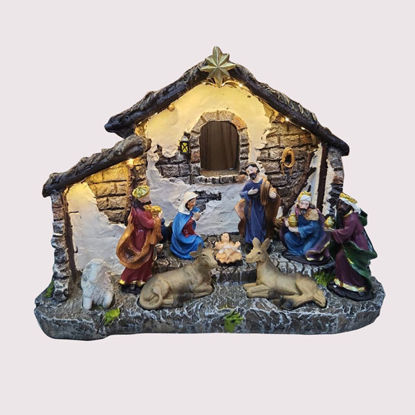 Picture of Nativity Set With Light