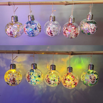 Picture of Xmas Ball Light with Star Garland