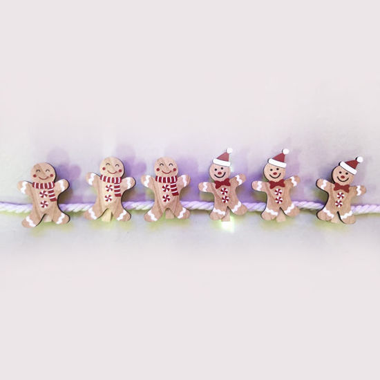Picture of Xmas Wooden Pegs (6pcs)