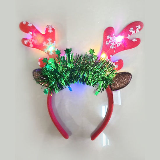 Picture of Xmas Headband with Horn and Light