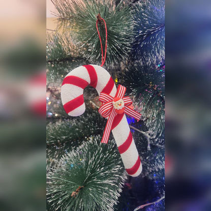 Picture of Xmas Cane with Red Spiral